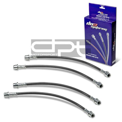 Porsche 911 front/rear stainless steel hose black pvc coated racing brake lines