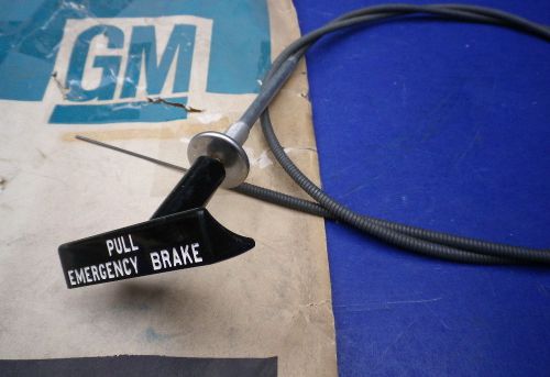 Nos gm 67 1967 chevrolet med duty truck air brake emergency control cable, rod
