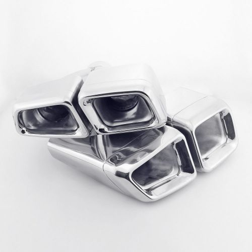 1 pair quads amg w221 s63 e63 style t304 exhaust tips for mercedes benz s class