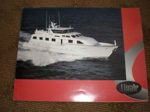 1995 100&#039; broward cockpit motor yacht &#034;finale&#034; color charter brochure