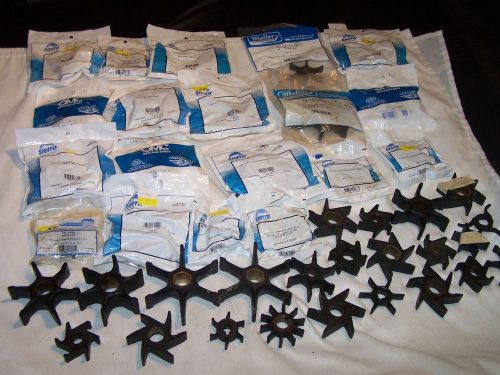 Lot of 43 sierra mallory boat  water pump impellers marine parts