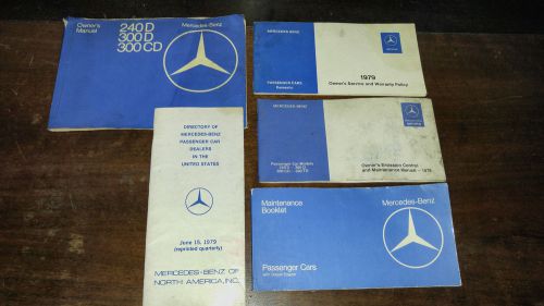 W123 mercedes manuals 1979 240d, 300d, 300cd