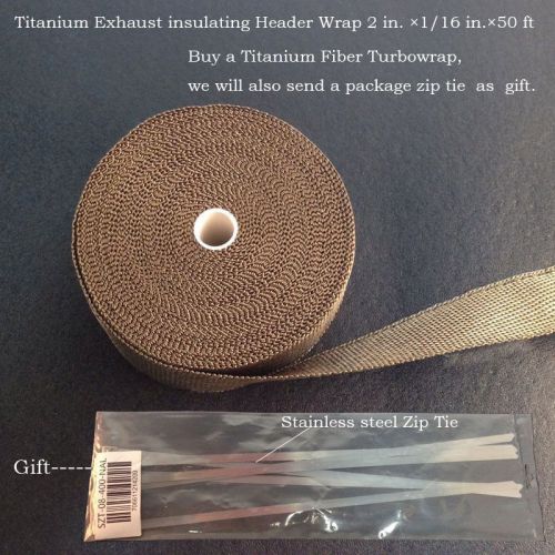 Titanium insulation pipe wrap exhaust header tape  2 in. ×1/16 in.×50ft 2015 new
