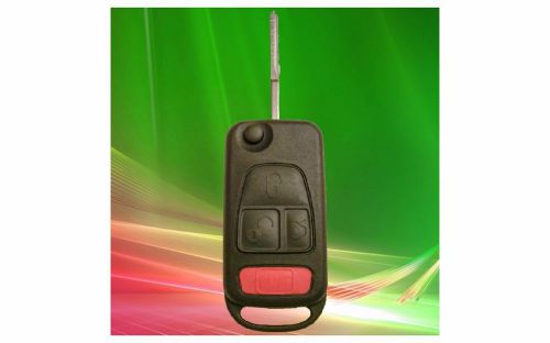 180 - new flip folding 4 btn remote replacement key case shell fob mercedes-benz