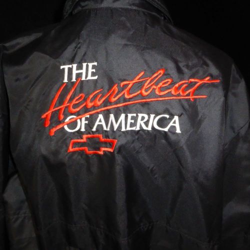 Xl chevrolet heartbeat of america 1988 nylon tech award jacket nos free shipping