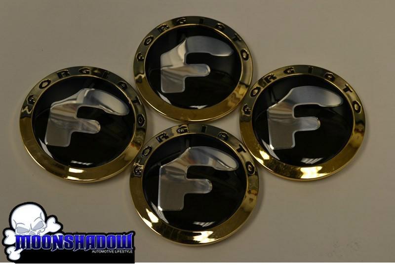 Set of 4 new forgiato gold wheel rim center caps centercap 19 20 22 24 26 28 30