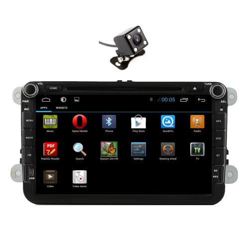 8&#034; pure android 4.2 for vw passat golf s4 wifi gps car dvd player radio+camera