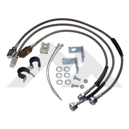 1987-06 jeep wrangler stainless steel brake lines, with up to 6&#034;  lift,rt31015