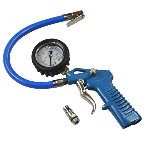 Air inflator flexible hose 220psi motorcycle auto car tire pressure gauge meter