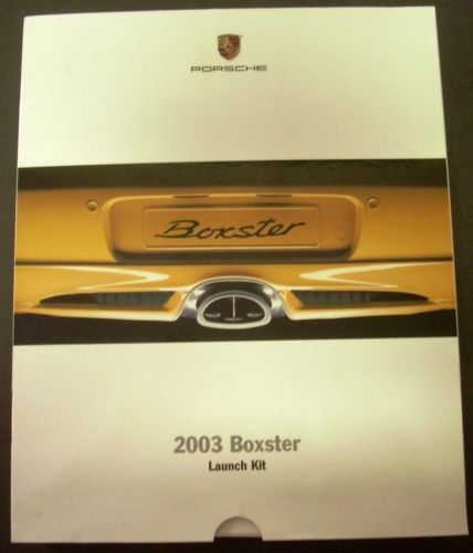 2003 porsche dealer prestige display box launch kit boxster &amp; boxster s rare!