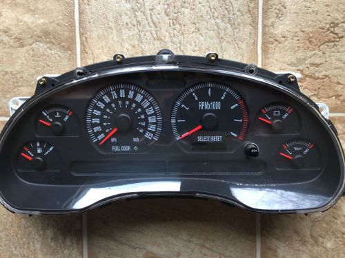 01 2001 ford mustang bullitt instrument cluster gauges unit oem 150 mph 72k 04