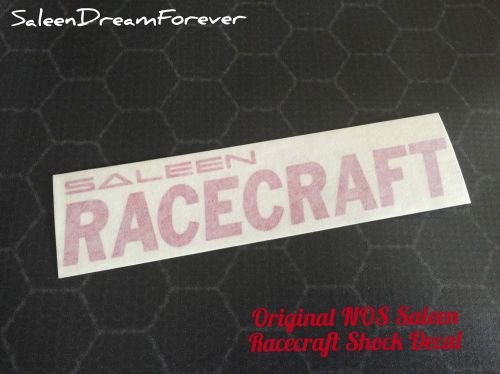 Rare saleen racecraft sticker decal frm 2001 ford mustang s281sc s281 cobra gt