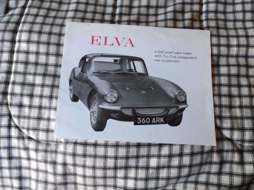 1960 &#039; s elva  original factory sales brochure rare