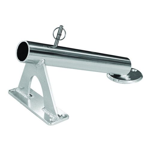 Rupp fixed mount center rigger holder - silver -ca-0002
