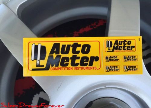 Auto meter gauges sticker set ford mustang shelby gt roush chevy corvette hemi