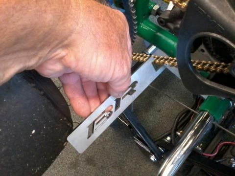 Go kart racing chain tension guide gauge tool