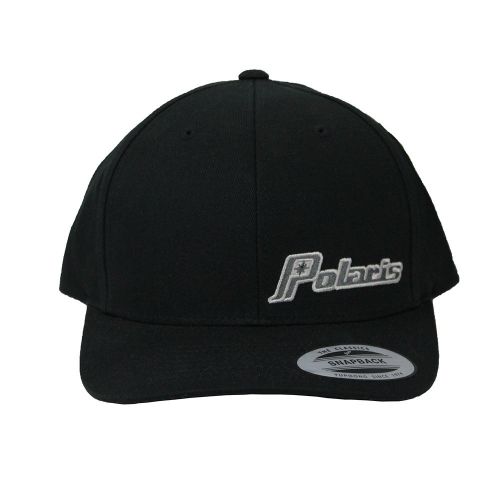 Oem polaris racing black team baseball hat cap snapback one size