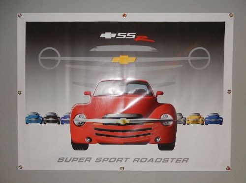 Red chevy ssr 4 foot custom display banner super sport roadster chevrolet