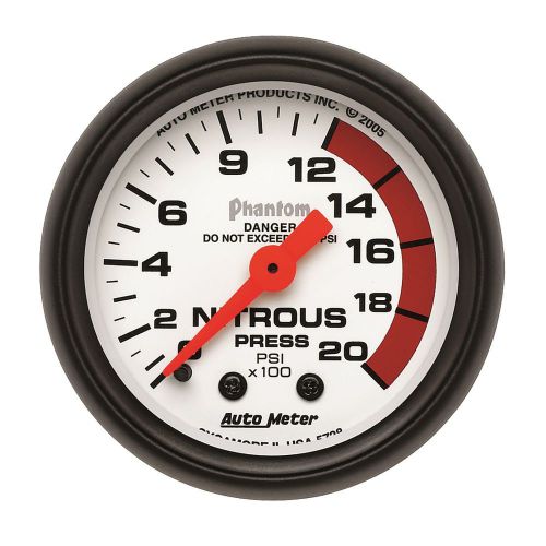 Auto meter 5728 phantom; mechanical nitrous pressure gauge