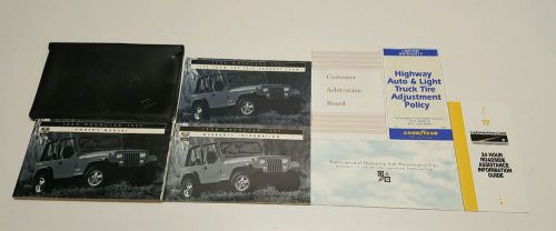 1995 jeep wrangler owners manual user guide s se 4wd v4 2.5l v6 4.0l auto manual