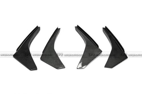 A++ 4pcs oem front bumper canards for nissan r35 gtr 2012 early version carbon