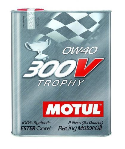 Motul 300v trophy 0w40 racing engine oil (2 liter can) new ester core 104240