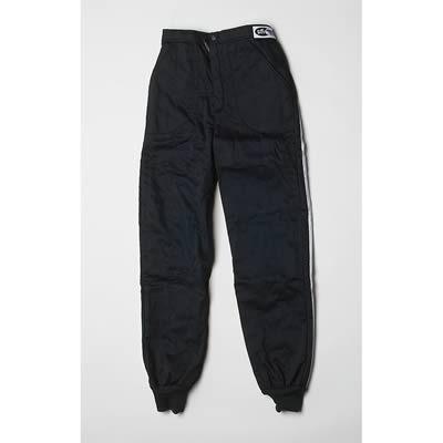 G-force racing driving pants triple layer fire-retardant cotton medium black ea