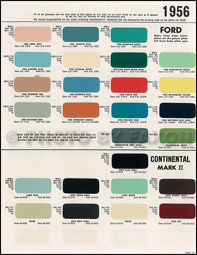 1956-1957 lincoln continental mark ii paint chips rare 9 original color samples