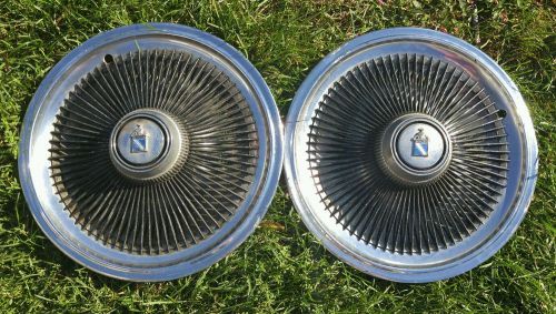 1973 1974 buick regal 15 inch wire spoke hubcaps set of 2