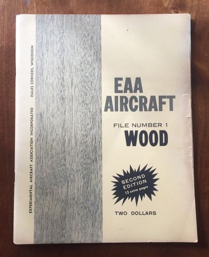 Vintage 1951 eaa aircraft file number 1 wood booklet