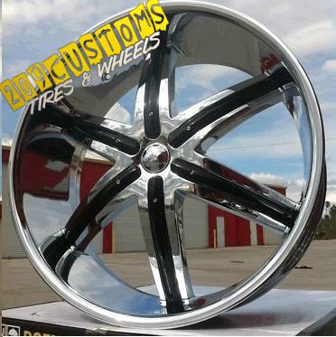 (4) 22" inch wheels rims tires 6x139.7 dw 9 tahoe 2001 2002 2003 2004 2005 2006