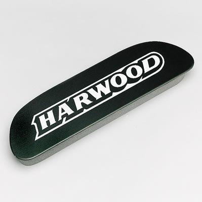 Harwood 2000 hood scoop plug black foam harwood logo 3.5" x 14.75" each