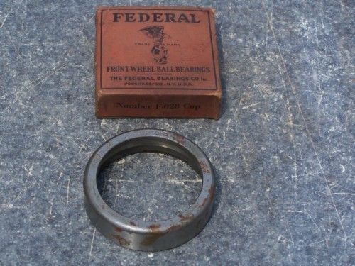 20s-30s federal front wheel bearing cup, race #f085 nos