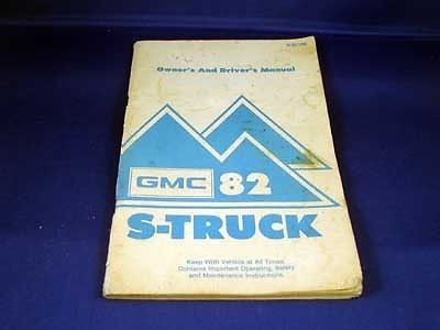 1982 gmc s series truck factory owners manual 82