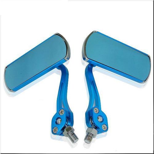 Motorcycle 10mm 8mm clockwise bolt rear mirror blue color