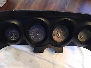 1970 ford mustang coupe gauge cluster