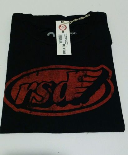 Roland sands design black cafe wing motorcycle t-shirt new with tags! size large