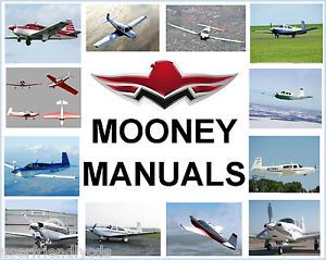 Mooney 201 m20j parts catalog service manual maintenance poh &amp; engine manuals cd