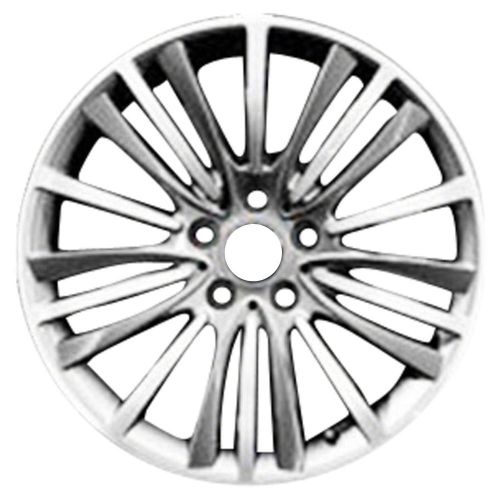 Oem reman 19x8.5 alloy wheel front med charcoal met. pntd with mach face-71582