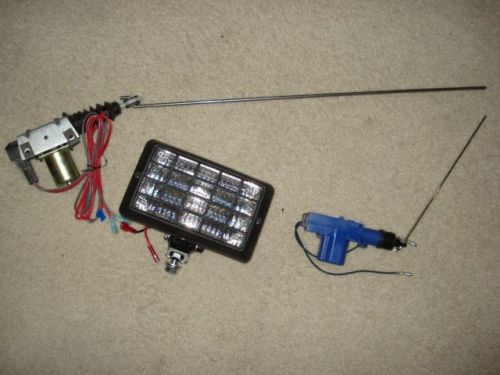 12 volt halogen headlight with door lock actuators