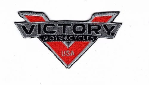 Embroidered patch iron sew logo emblem custom hardcore victory motorcycle