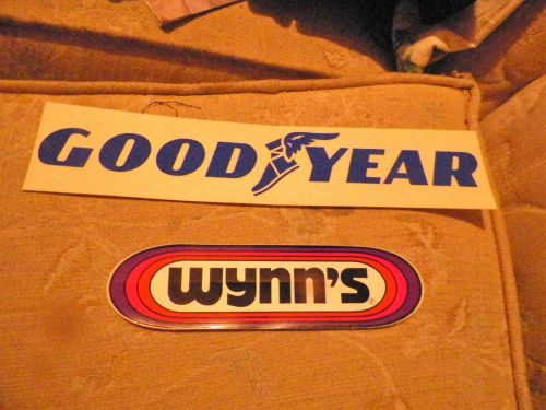 Wynns   racing and  goodyear stickers