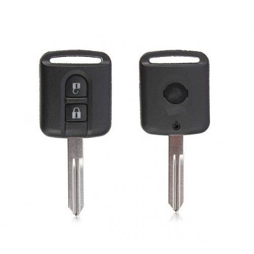Remote key fob 2 button 433mhz id46 chip for nissan micra k12 2002 -- 2010