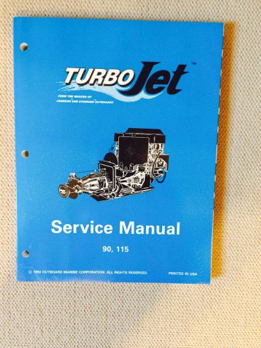 1994 omc turbojet 90, 115 service manual  #502138 - new
