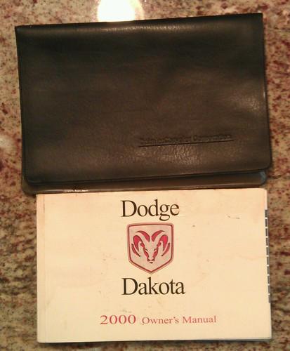 2000 dodge dakota owners manual with case