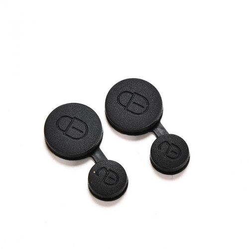 2x 2button remote key fob rubber pad for peugeot 106 206 306 replacement black