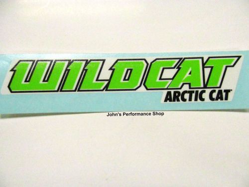 Oem arctic cat green &amp; black wildcat decal 6&#034; x 1&#034; 5238-