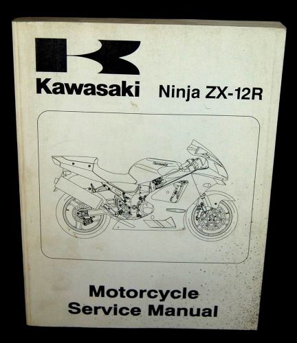 2002 kawasaki ninja zx-12r motorcycle service manual oem #99924-1278-01