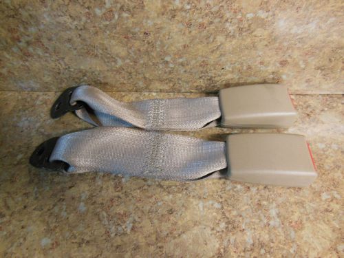 2000-2005 mitsubishi eclipse seat belt buckles rear set left and right tan
