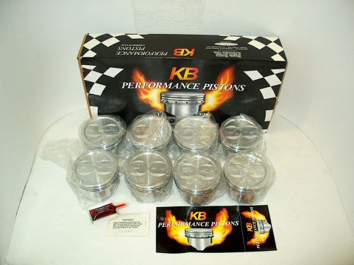 New sbc 383 stroker icon / kb forged dish pistons ic9926-040 sb chevy +040 bore